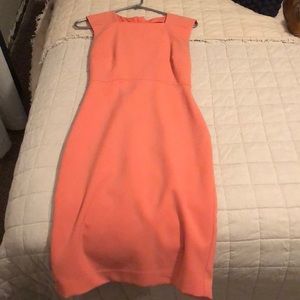 Banana Republic salmon bodycon sheath dress